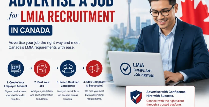 How to advertise a job for LMIA recruitment in Canada